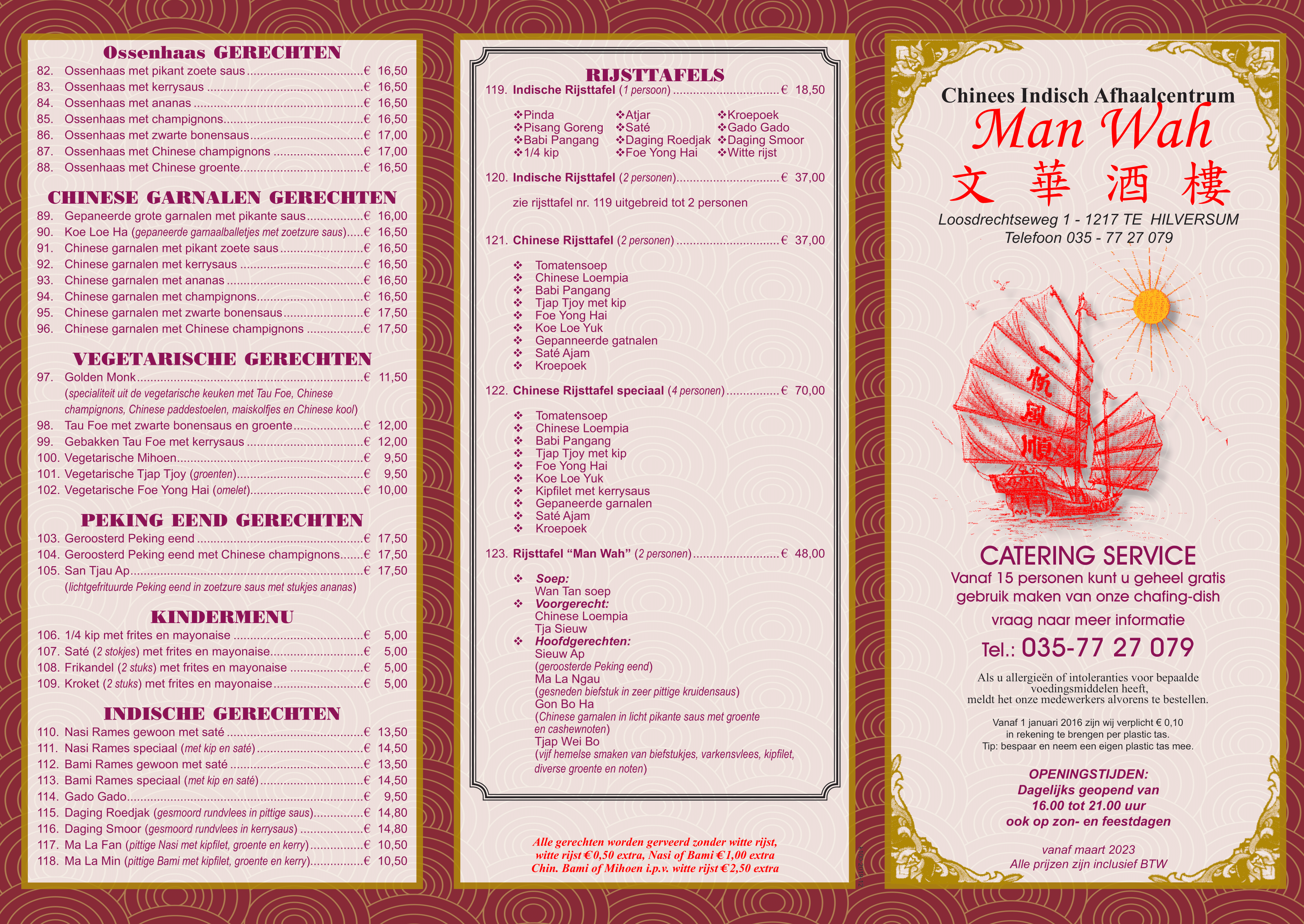Menu pagina 2